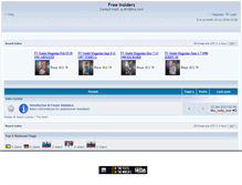 Tablet Screenshot of freeinsiders.forummate.com